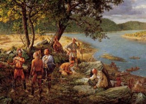 Natives at Great Falls - F&I War Image